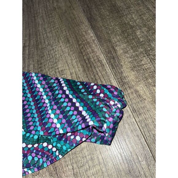 PrAna NWT UPF 50+ Lavana Bathing Suit Bottom Purple Teal Polka Dots XL - Picture 6 of 6